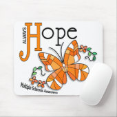 Buntglas-Schmetterlings-multiple Sklerose Mousepad (Mit Mouse)