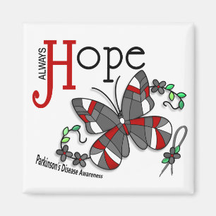 Buntglas-Schmetterlings-Parkinson-Krankheit Magnet