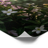 Buntglas Schmetterlingsblüte Poster (Ecke)
