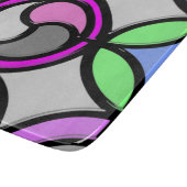 BUNTGLAS SCHNEIDEBRETT (Ecke)