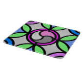 BUNTGLAS SCHNEIDEBRETT (Ecke)
