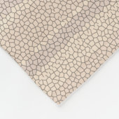 Buntglas-Schwarze Katze, Beige Fleecedecke (Ecke)