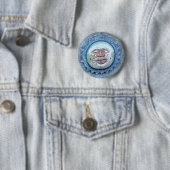 Buntglas Sonnen-Gesicht-Knopf Button (Beispiel)