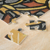 Buntglas-Sonnenaufgang Puzzle (Seite)