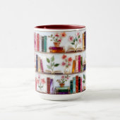 Buntglas-Stil-Blumen- Bücherregal-Tasse Tasse (Zentrum)