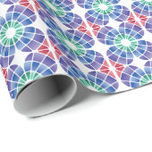 Buntglas (Tageslichtmuster) Geschenkpapier (Rolleneckpunkt)