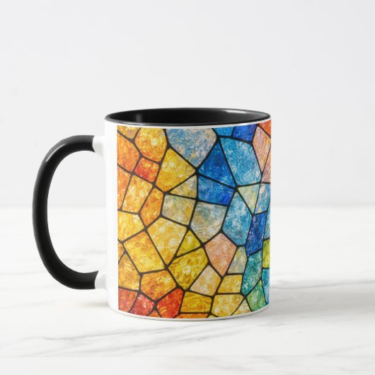 Buntglas Tasse (Links)