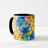 Buntglas Tasse (Vorderseite Links)