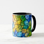 Buntglas Tasse (VorderseiteRechts)