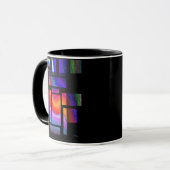 Buntglas Tasse (Vorderseite Links)