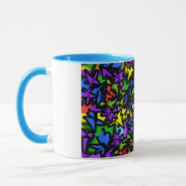 Buntglas Tasse
