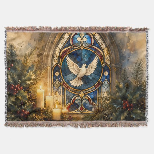 Buntglas-Tauben-Weihnachtsfenster Decke (Vorderseite)