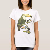 Buntglas Toucan T-Shirt (Vorderseite)