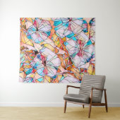 Buntglas-Veilchen Wandteppich (Beispiel (Horizontal))