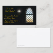 Buntglas-Visitenkarte Visitenkarte (Vorne/Hinten)