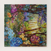 Buntglas-Wald-Puzzle Puzzle (Horizontal)