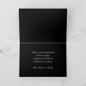 Buntglas-Weihnachtskrippe Feiertagskarte (Innenseite)