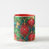 Buntglas-Weihnachtsschmuck Tasse (Zentrum)