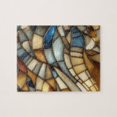 Buntglas-Wellen-Puzzle Puzzle (Horizontal)
