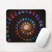 Buntglas winden sich Fenster Mousepad (Mit Mouse)