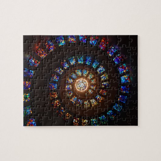 Buntglas winden sich Fenster Puzzle (Horizontal)