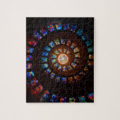 Buntglas winden sich Fenster Puzzle (Vertikal)