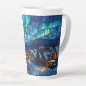 Buntglas-Winterdorf Milchtasse (Rechte Ecke)