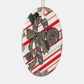 Buntglas-Zuckerstange Keramikornament (Rechts)