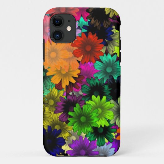 Buntglasblumen Case-Mate iPhone Hülle (Rückseite)