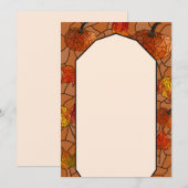 Buntglasdesign Einladung (Vorne/Hinten)