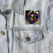 Buntglasdetail Button (Beispiel)