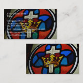 Buntglasdetail Visitenkarte (Vorne/Hinten)