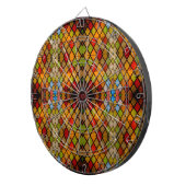 Buntglasfenster-Diamantmuster Dartscheibe (Vorderseite rechts)