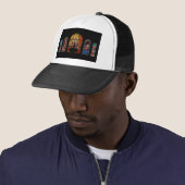 Buntglasjesus Truckerkappe (Beispiel)