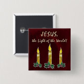 Buntglaskerzen Button (Vorne & Hinten)