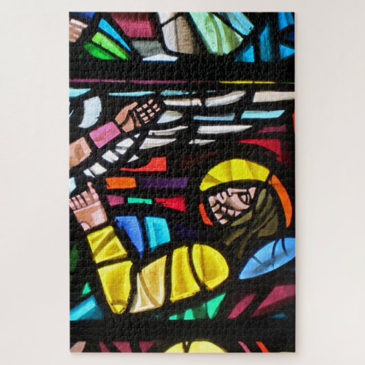 Buntglaskirche Puzzle (Vertikal)