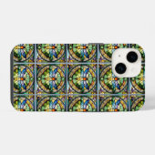 Buntglaslibelle iPhone Hülle (Rückseite (Horizontal))