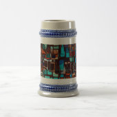 Buntglasmosaik abstrakt bierglas (Mittel)