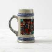 Buntglasmosaik abstrakt bierglas (Links)