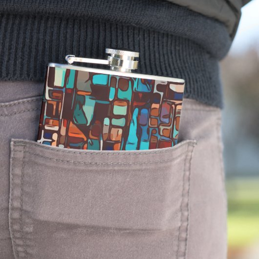 Buntglasmosaik abstrakt flachmann (Beispiel)