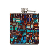 Buntglasmosaik abstrakt flachmann (Rückseite)