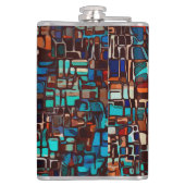 Buntglasmosaik abstrakt flachmann (Rückseite)