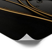 Buntglasschmetterling, farbiges Poster, fasziniere Poster (Ecke)