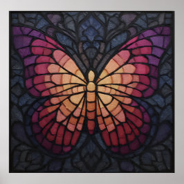 BuntglasSchmetterling Poster