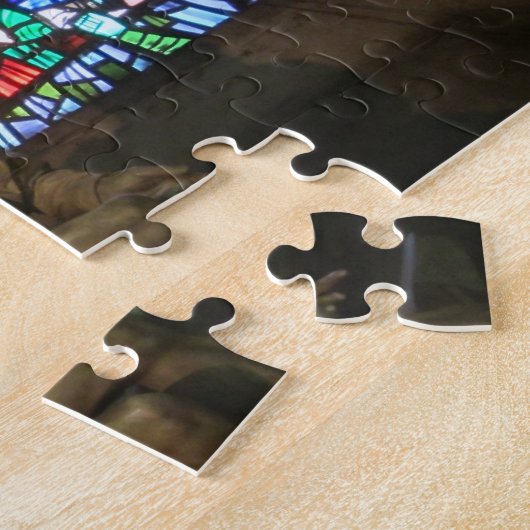 Buntglasstatue Puzzle (Seite)