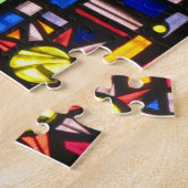 Buntglasszene Puzzle (Seite)