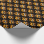 Buntglastaube Geschenkpapier (Ecke)