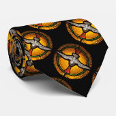 Buntglastaube Krawatte (Gerollt)