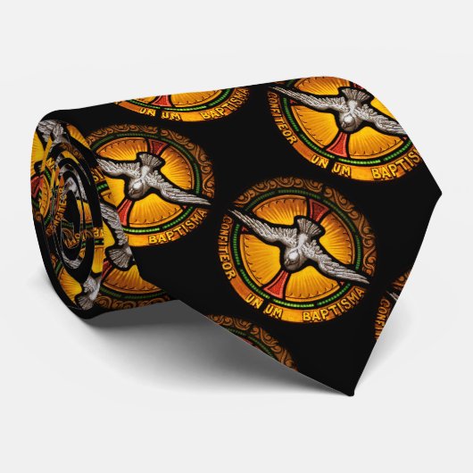 Buntglastaube Krawatte (Gerollt)