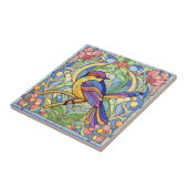 Buntglasvogel Fliese (Seite)